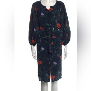 TUCKER Silk Floral Dress